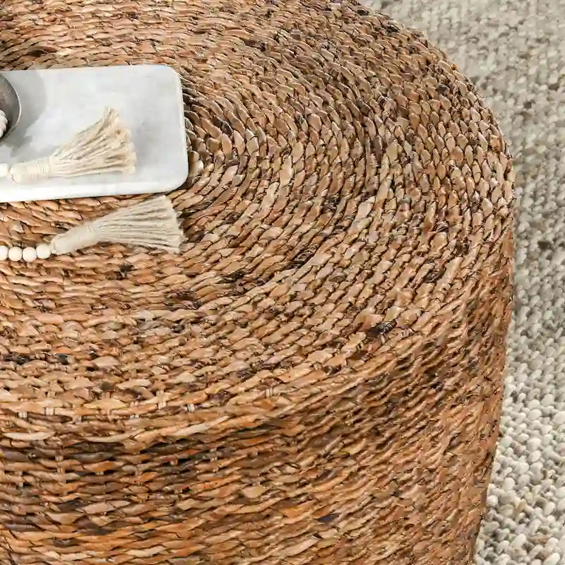 Table basse ronde Ira Rattan par Kosas Home