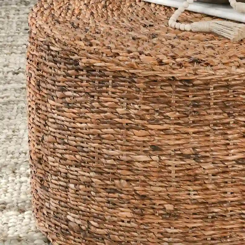 Table basse ronde Ira Rattan par Kosas Home