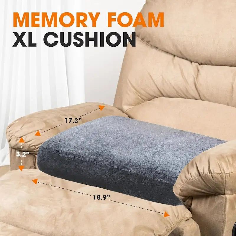 Coussin de siège extra-large en mousse à mémoire de forme ultra-confortable Cheer Collection