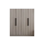 Armoire Kerrogee 4 portes avec tringle de suspension, 70,9H x 63W, blanche