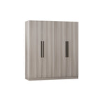 Armoire Kerrogee 4 portes avec tringle de suspension, 70,9H x 63W, blanche