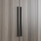 Armoire Kerrogee 4 portes avec tringle de suspension, 70,9H x 63W, blanche