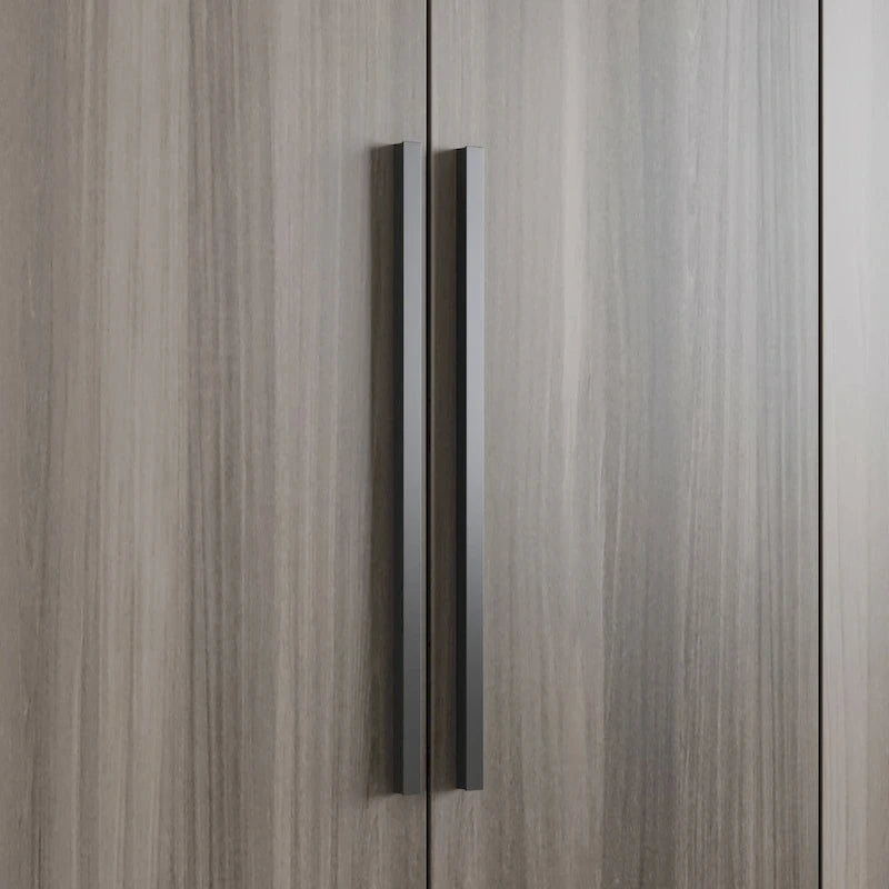 Armoire Kerrogee 4 portes avec tringle de suspension, 70,9H x 63W, blanche
