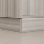 Armoire Kerrogee 4 portes avec tringle de suspension, 70,9H x 63W, blanche