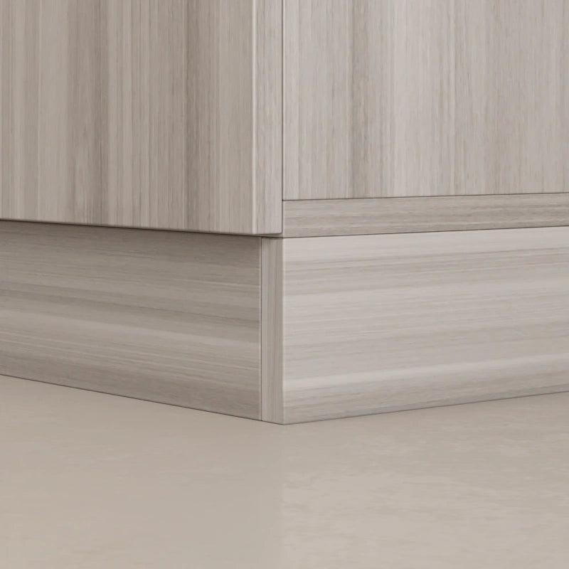 Armoire Kerrogee 4 portes avec tringle de suspension, 70,9H x 63W, blanche