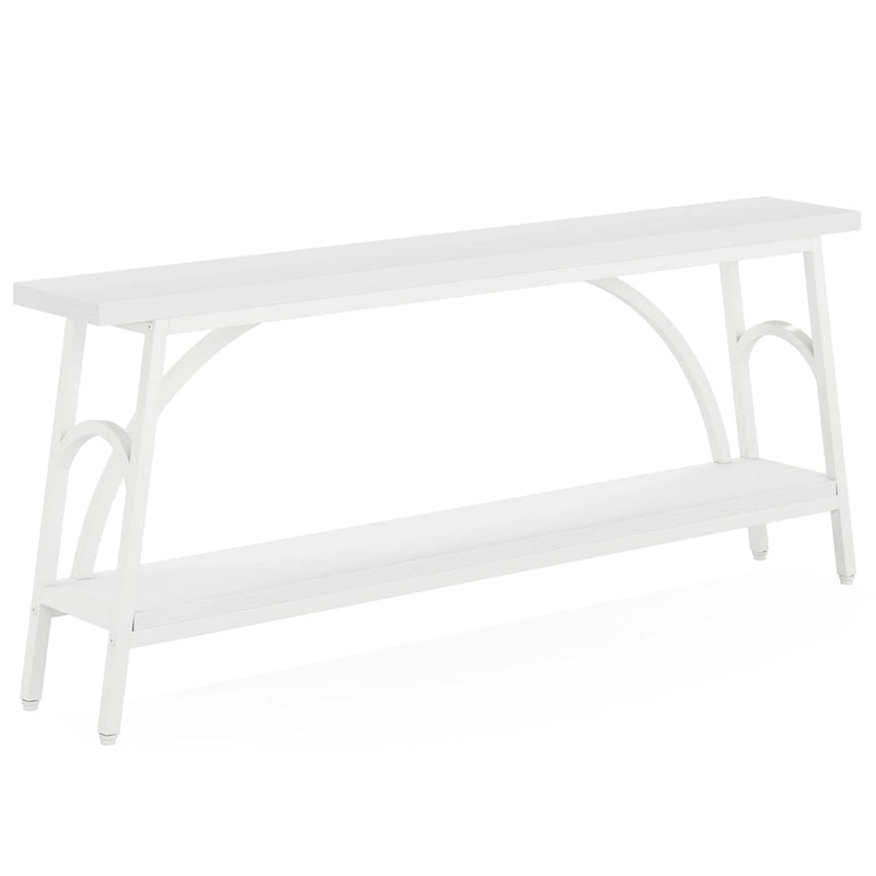 Console de canapé derrière le canapé, table de canapé étroite et longue, tables d'appoint de couloir pour l'entrée