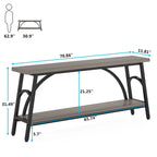 Console de canapé derrière le canapé, table de canapé étroite et longue, tables d'appoint de couloir pour l'entrée