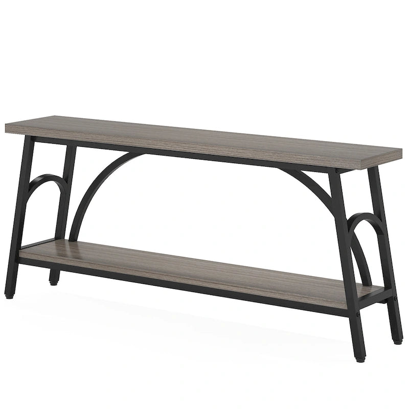 Console de canapé derrière le canapé, table de canapé étroite et longue, tables d'appoint de couloir pour l'entrée