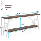 Console de canapé derrière le canapé, table de canapé étroite et longue, tables d'appoint de couloir pour l'entrée