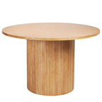 Table à manger ronde à pied central