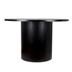 Table à manger ronde à pied central