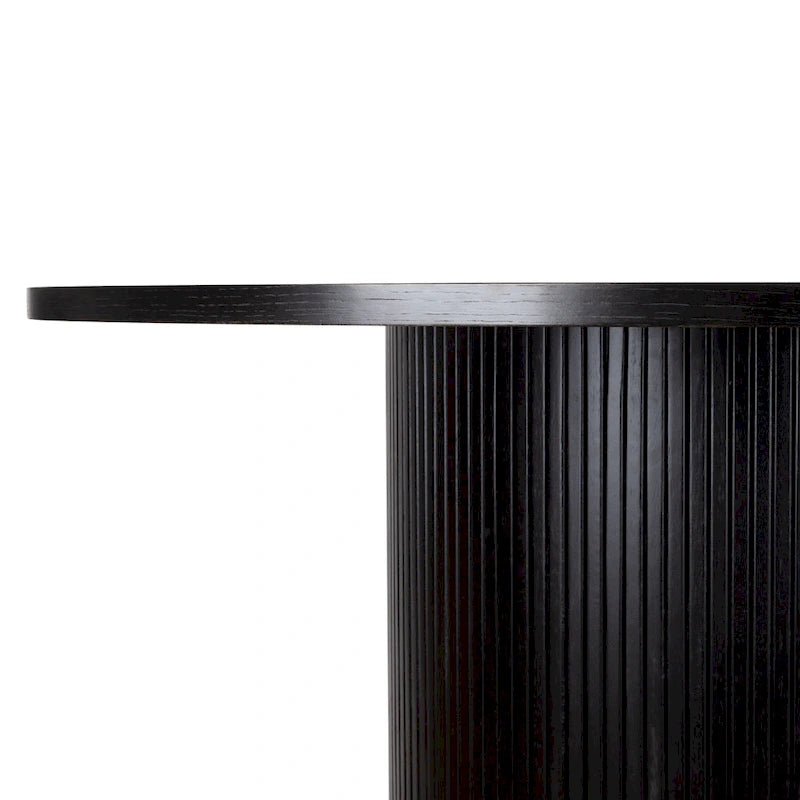 Table à manger ronde à pied central