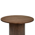 Table à manger ronde à pied central