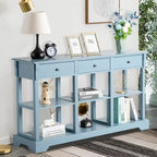 Console avec grand espace de rangement pour entrée de salon