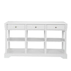 Console avec grand espace de rangement pour entrée de salon