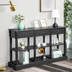 Console avec grand espace de rangement pour entrée de salon