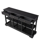 Console avec grand espace de rangement pour entrée de salon
