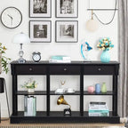 Console avec grand espace de rangement pour entrée de salon