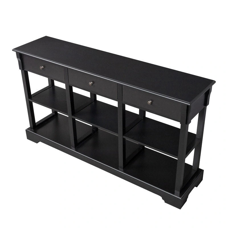 Console avec grand espace de rangement pour entrée de salon