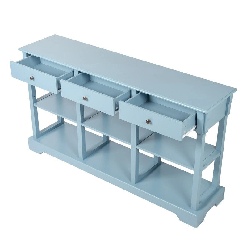 Console avec grand espace de rangement pour entrée de salon