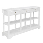 Console avec grand espace de rangement pour entrée de salon