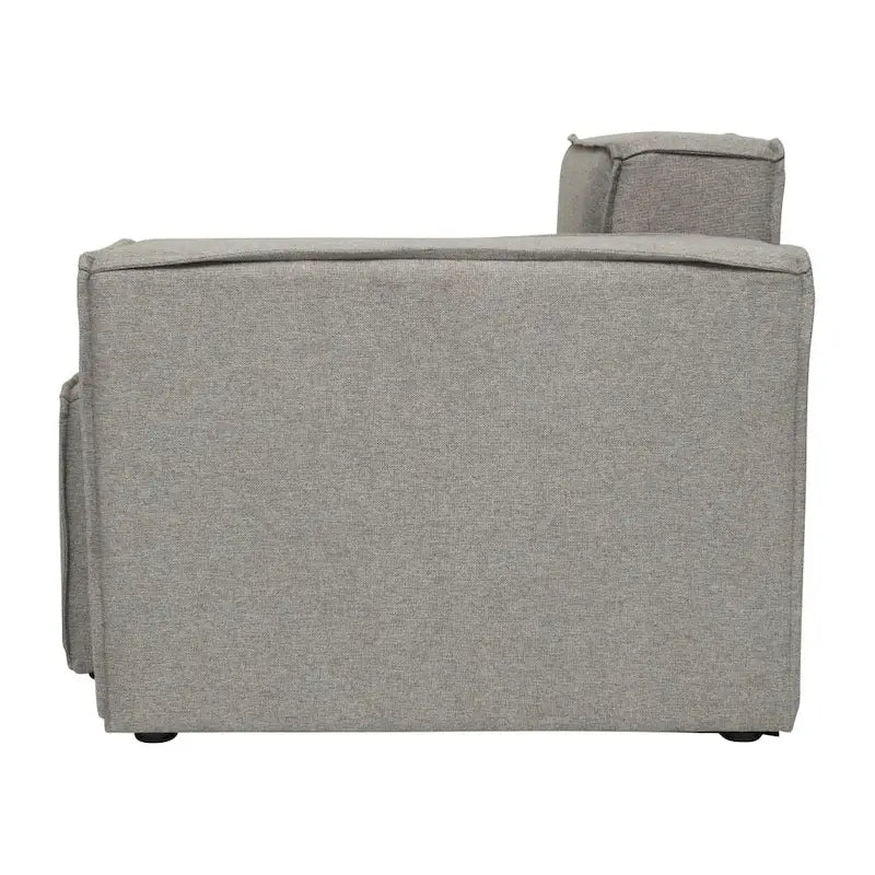Canapé sectionnel modulaire contemporain, élément d'angle droit avec accoudoir