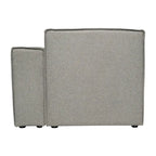 Canapé sectionnel modulaire contemporain, élément d'angle droit avec accoudoir