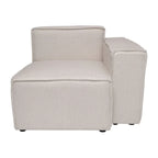 Canapé sectionnel modulaire contemporain, élément d'angle droit avec accoudoir