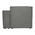Canapé sectionnel modulaire contemporain, élément d'angle droit avec accoudoir