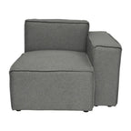 Canapé sectionnel modulaire contemporain, élément d'angle droit avec accoudoir
