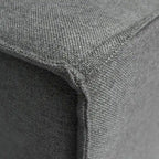 Canapé sectionnel modulaire contemporain, élément d'angle droit avec accoudoir