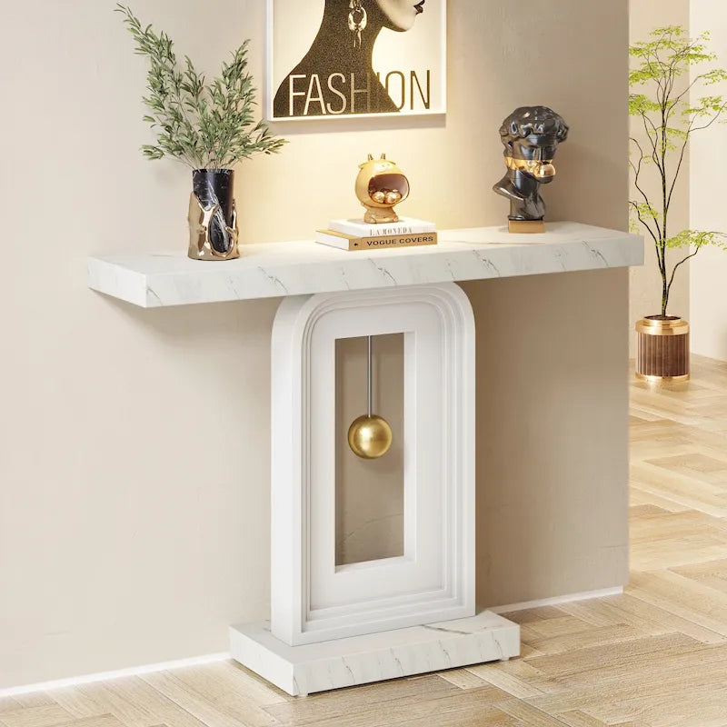 39,5 pouces Table console étroite de couloir pour entrée