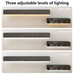 Meuble TV flottant LED Meuble de Divertissement pour Maison et Bureau 2 Pièces