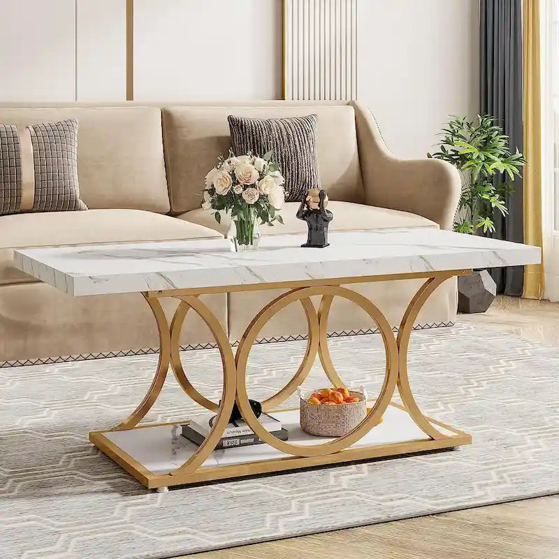 Table basse rectangulaire, tables basses modernes pour le salon