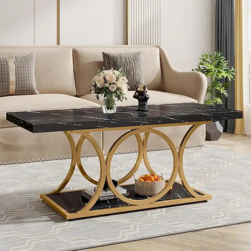 Table basse rectangulaire, tables basses modernes pour le salon