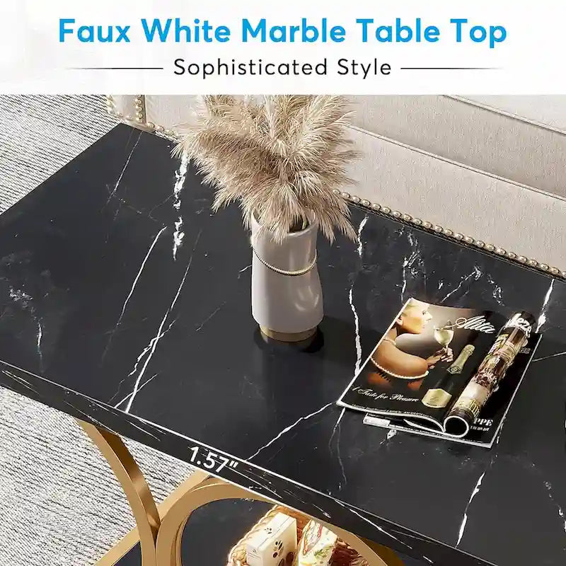 Table basse rectangulaire, tables basses modernes pour le salon