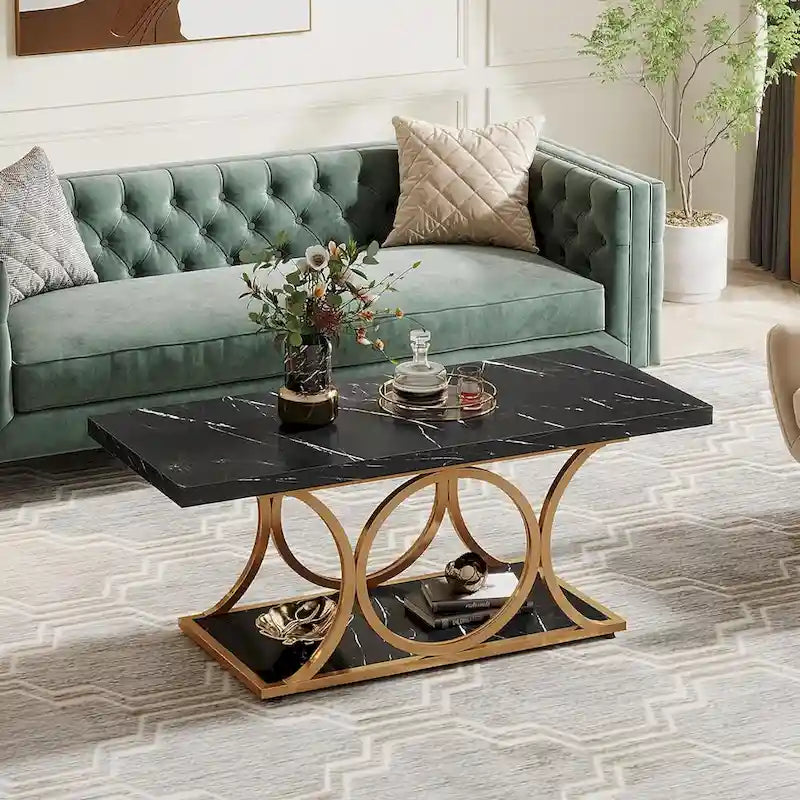 Table basse rectangulaire, tables basses modernes pour le salon