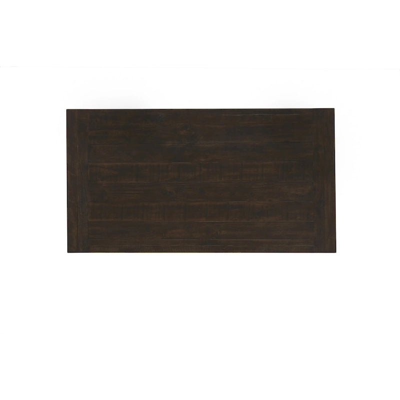 Table basse Jasper en bois massif avec plateau relevable et 2 tiroirs