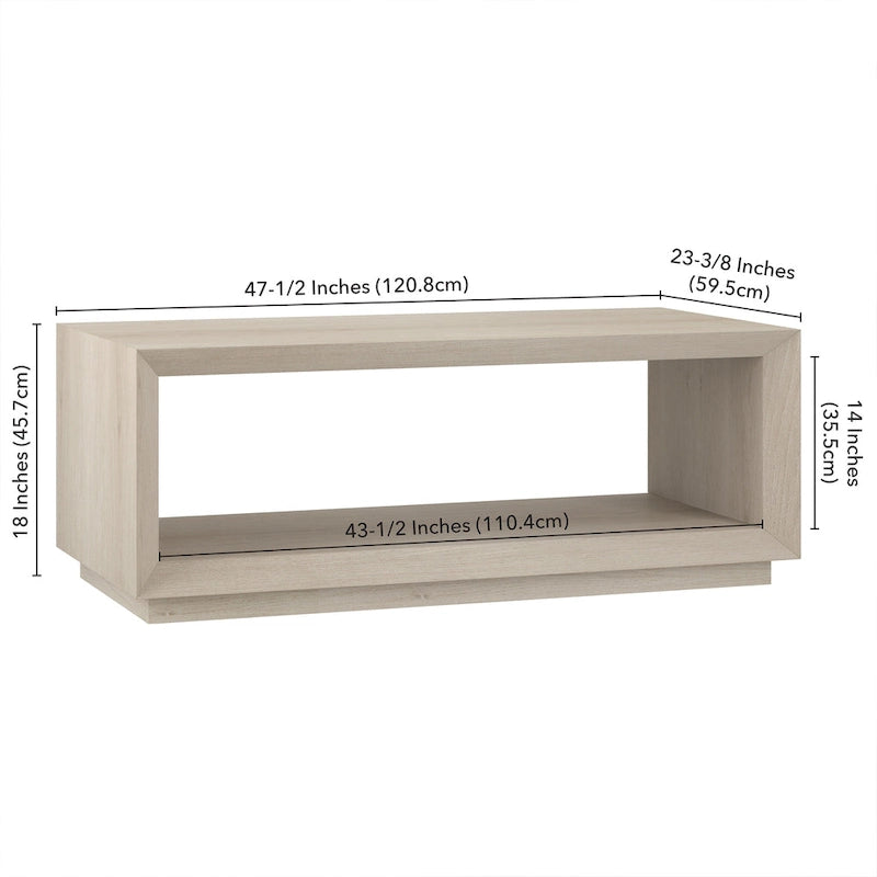 Table basse rectangulaire Tannen 48 - 47,5 de large