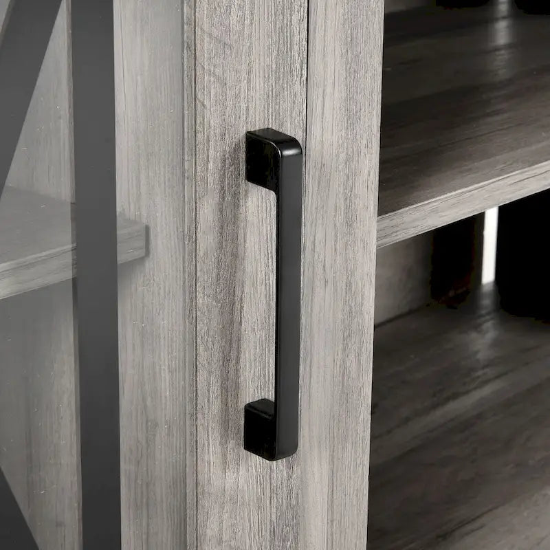 Meuble TV Moasis 150 cm avec 2 portes et lumières LED, pour téléviseurs jusqu'à 70 pouces