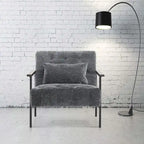 MCombo lot de 2 fauteuils d'appoint modernes et ergonomiques pour salon, Chenille, HQ417