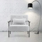 MCombo lot de 2 fauteuils d'appoint modernes et ergonomiques pour salon, Chenille, HQ417