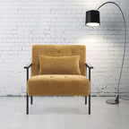 MCombo lot de 2 fauteuils d'appoint modernes et ergonomiques pour salon, Chenille, HQ417