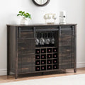 Buffet de bar à vin de ferme avec 16 porte-bouteilles - 40 P x 120 L x 88 H cm
