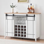 Buffet de bar à vin de ferme avec 16 porte-bouteilles - 40 P x 120 L x 88 H cm