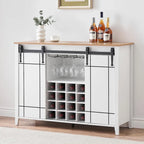 Buffet de bar à vin de ferme avec 16 porte-bouteilles - 40 P x 120 L x 88 H cm