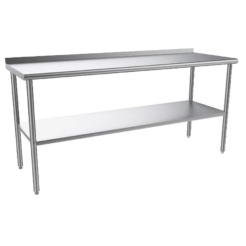 Table de préparation commerciale réglable en acier inoxydable