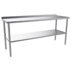 Table de préparation commerciale réglable en acier inoxydable