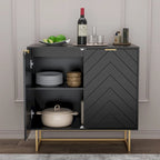 Buffet de rangement avec étagère réglable pour salon et cuisine