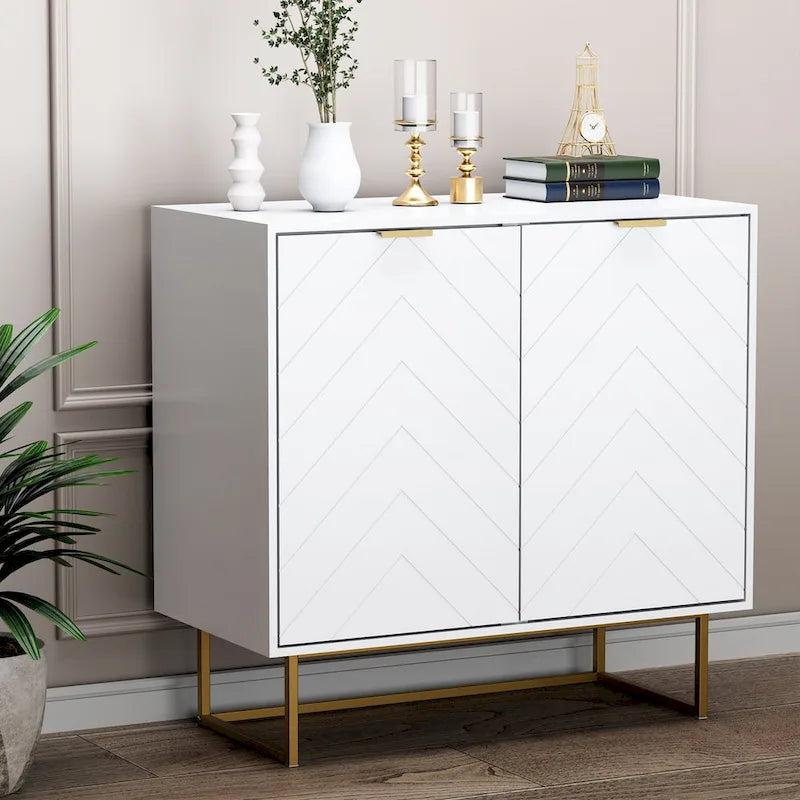 Buffet de rangement avec étagère réglable pour salon et cuisine